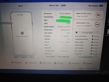 iphone 2 el: IPhone 8, 64 GB, Ağ, Barmaq izi, Simsiz şarj — 5