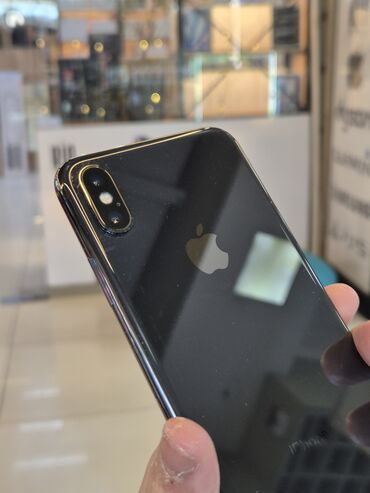Apple iPhone: IPhone X, Б/у, 64 ГБ, Black Titanium, Защитное стекло, 100 %