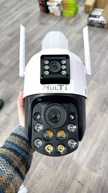 Videomüşahidə: Simsiz Wifi ptz 2 kamera 360° 8mp/4K Çöl səraiti ücün matorlu 2