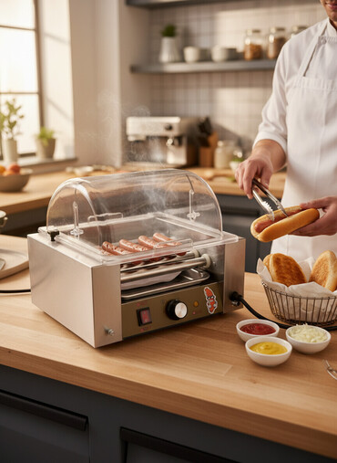 Digər restoran, kafe avadanlığı: Hotdoq aparatı ✅5 reysli 250 azn Hotdoq aparatı Hotdog aparatı — 1