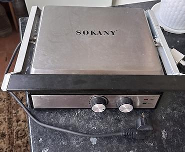 Техника для кухни: Электрогриль/панини‑пресс SOKANY - Две рифлёные рабочие панели с — 3