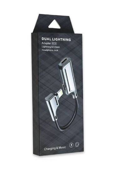 apple naushniki lightning: Двойной конвертер RС17 для наушников и зарядного устройства Iphone
