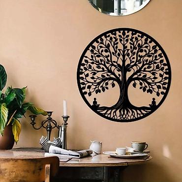 ev dekor: 🌳 Həyat Ağacı Divar Dekoru Lazer kəsim texnologiyası ilə hazırlanmış — 4