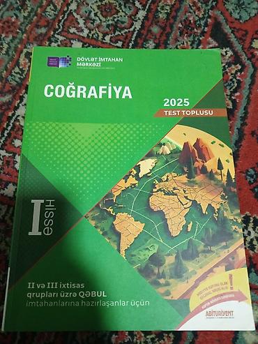coğrafi atlas: Məhsul: Coğrafiya 2025 – Test Toplusu (I hissə) Təsvir: - Nəşriyyat — 1