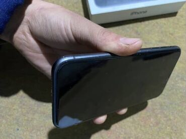 Apple iPhone: IPhone 11, Б/у, 64 ГБ, Черный, Защитное стекло, Чехол, Коробка, 73 % — 2