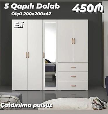 ikinci əl dəhliz dolabı: 5 qapılı dolab 450 azn yep yeni model rəng seçimi var çatdırılma var — 1