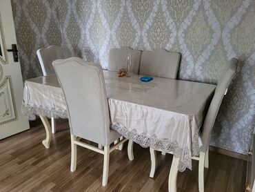 jaluzler metbex üçün: Qonaq otağı üçün, Açılmayan, Dördbucaq masa, 4 stul