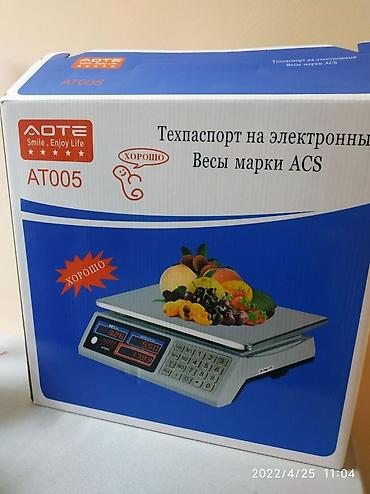 весы настольные: Весы настольные торговые AOTE A005 до 40 кг на аккумуляторе Модель — 2