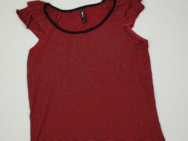 czarne bluzki w czerwone róże: Bluzka Damska, XL, stan - Dobry