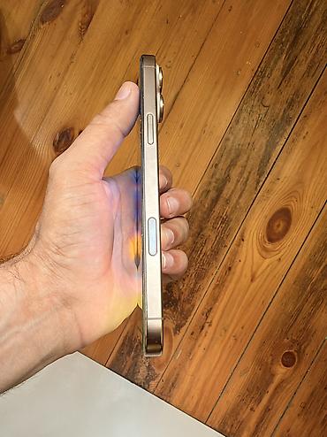 iphone iphone xr: IPhone 16 Pro Max, 256 GB, Desert Titanium, Zəmanət, Barmaq izi, Simsiz şarj — 6
