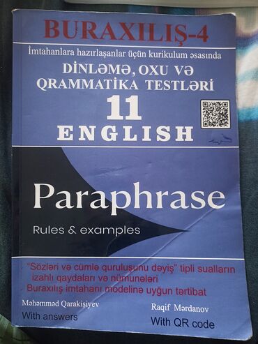 python proqramlaşdırma dili pdf: İNGİLİS DİLİ Paraphrase