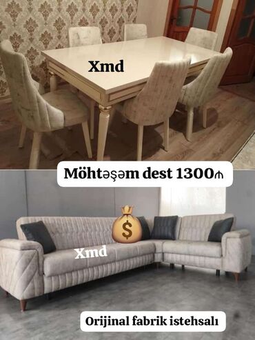 kunc divan ikinci el: Künc divan və masa desti yeni