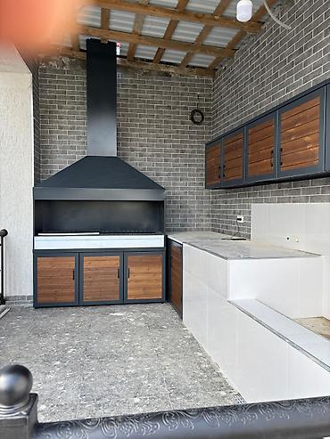 Все для дома и сада: Metal-manqal və açıq mətbəx modul dəsti - Material: qalın divarlı — 4