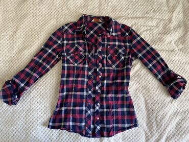 zara kosulje saten: S (EU 36), Plaid, color - Purple