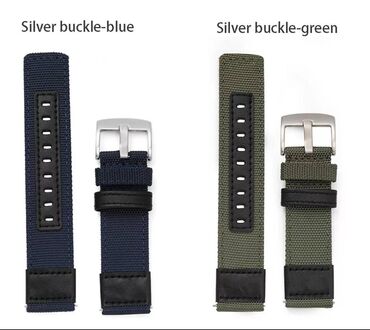 Dodaci za satove: Kvalitetna platneno-kožna narukvica više boja za modele sata širine — 5