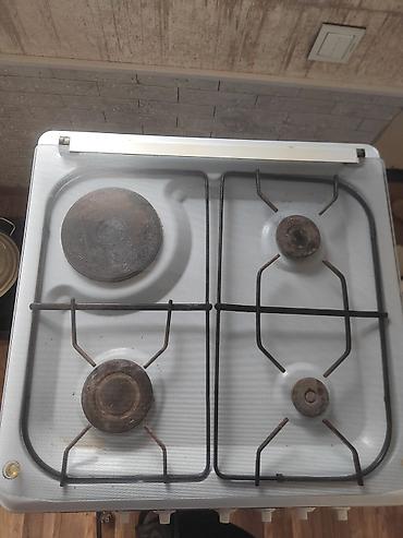kreditle soyuducular: Eurolux qaz+elektrik plitə - Üst panel: 4 gözlü – 3 qaz ocağı + 1 — 1