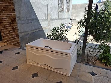 nerdivan nedir: Akril materialdan, kompakt ölçülü vanna/hidromassaj küveti. Üst — 1