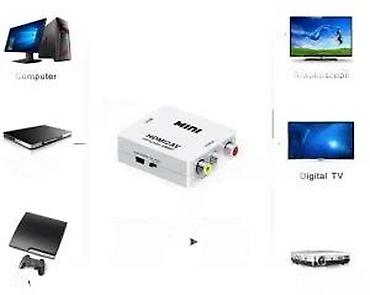 Kablovi i adapteri za kamere: HDMI na AV (RCA) konverter – MINI HDMI2AV upscaler 1080p Opis: - — 19