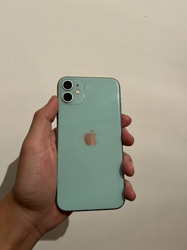 айфон 11 бу купить: IPhone 11, Колдонулган, 64 ГБ, Жашыл, Коргоочу айнек, 69 %