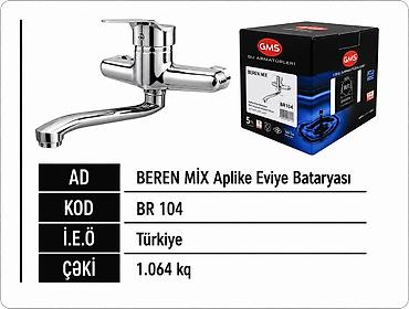 mətbəx qapıları: Məhsul: GMS BEREN MIX Aplike Eviyə Bataryası Kod: BR 104 Mənşə — 1