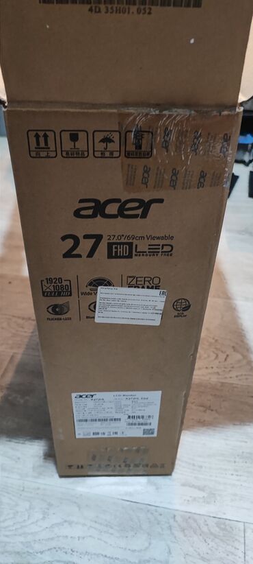 манитор для компа: Монитор, Acer, Колдонулган, LED, 26" - 27"