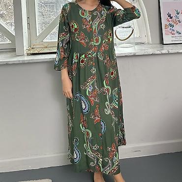 Повседневные платья: Повседневное платье, Турция, Лето, Длинная модель, Хлопок, Турецкое, Все размеры — 23