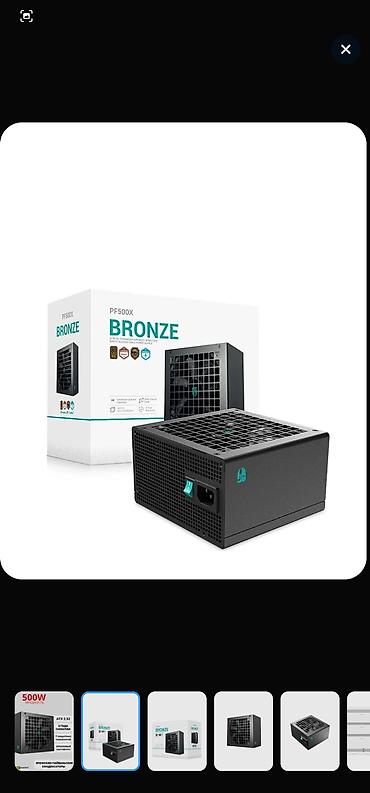 rush wave: Блок питания, Новый, DeepCool, 500 Вт, Bronze, 500 Вт — 1