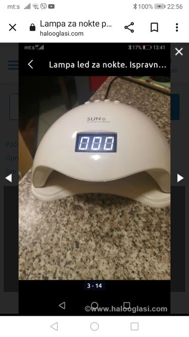 UV i LED lampe za nokte: Lampa na diode kao nova za nokte
Ispravna 

 Mirjevo — 9