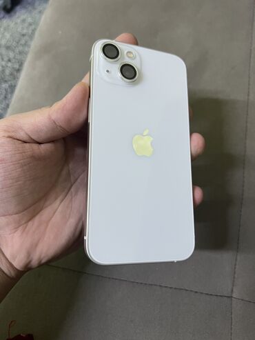 айфон 7 бишкек бу: IPhone 13, Колдонулган, 128 ГБ, Ак, Коргоочу айнек, Каптама, 90 %