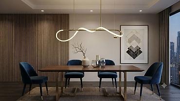 smart light: Подвесной светильник для столовой/гостиной - Современный дизайнерский — 1