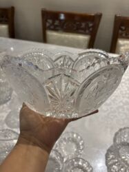 Посуда: Продам хрусталь,коньячный графин с двумя стаканчиками недорого — 10