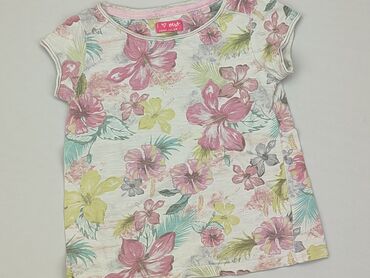 letnia sukienka w kwiaty: Koszulka, Next, 4-5 lat, 104-110 cm, stan - Dobry