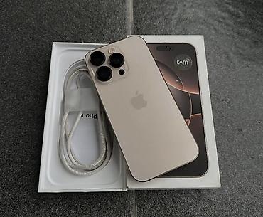 iphone se3: IPhone 16 Pro, 256 GB, White Titanium, Zəmanət, Simsiz şarj, Face ID — 1