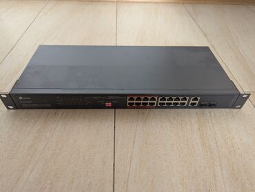 пассивное сетевое оборудование patron: Продаю Коммутатор сетевой PoE TP-LINK TL-SL1218MP 16xPoE 100Mb/s. Брал