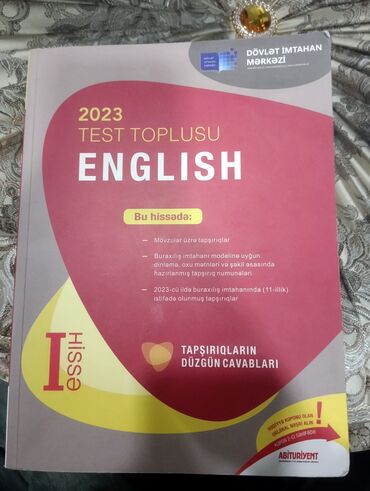 ədəbiyyat test toplusu 2019 cavablari: 2023 Test toplusu İngilis dili 1 ci hissə satılır İçi işlənməyib ağ