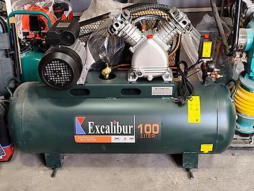Компрессор Excalibur 100 L - Тип: поршневой компрессор с ремённым lalafo.kg да Компрессор Excalibur 100 L - Тип: поршневой компрессор с ремённым