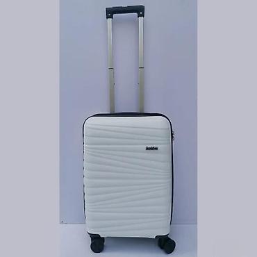 Putni koferi i torbe: Ručni kofer na točkiće – beli, tvrda školjka - Materijal: tvrda — 1