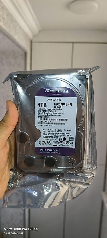 hp pavilion g6: Sərt disk (HDD) Western Digital (WD), 4 TB, 3.5", Yeni — 1
