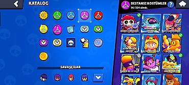Digər oyun və konsollar: Brawl Stars oyunu üçün hesab - Kupa: 43.558 - Gücləndiricilər, mağaza — 4