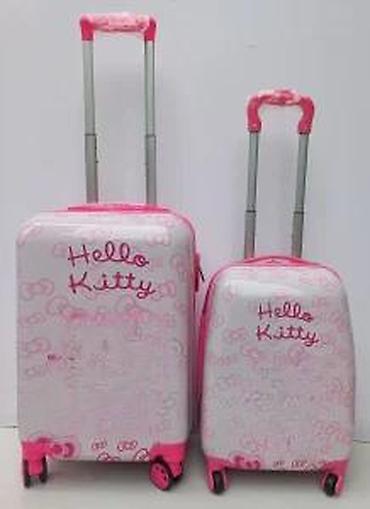Putni koferi i torbe: Set kofera Hello Kitty – 2 kom - Dizajn: beli i roze koferi sa — 18