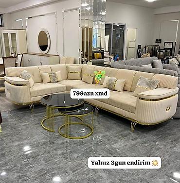 sultan divan kreslo: Yeni, Künc divan, Qonaq otağı üçün, Açılmayan — 1