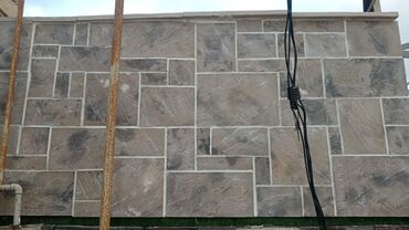 Напольные покрытия: Dekorativ fasad/divar üzlüyü – daş fakturalı panellər - Material: daş