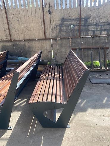 Скамейки: Скамейка Металл, Со спинкой — 4