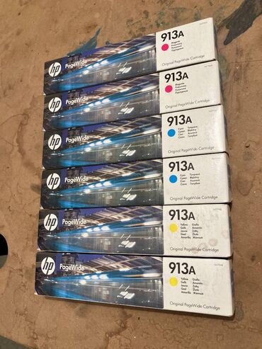 Принтеры: Kartric HP 913a HP 913A HP PageWide Pro 377dw işlədən kartriclər. Təzə