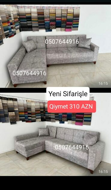 Sifarişlə divanlar: Künc divan, Qonaq otağı üçün, Parça, Bazalı, Açılan, Kitab — 5