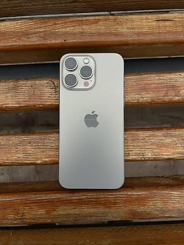 IPhone 15 Pro Max, Б/у, 256 ГБ, Natural Titanium, Коробка, 86 %