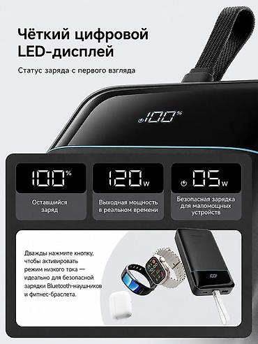apple battery pack: Портативный аккумулятор CUKTECH Z15 25000 мА·ч со встроенным кабелем — 7