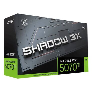 Жёсткие диски (HDD): Видеокарта MSI GeForce RTX 5070 Ti, 16 ГБ, Новый