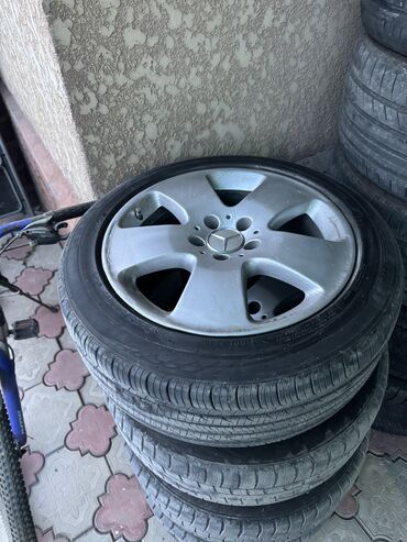 колёса на скутер: Дөңгөлөктөр монтажда 225 / 50 / R 17, Жай, Колдонулган, Комплект, Жеңил унаалар, Куйма, тешиктери - 5