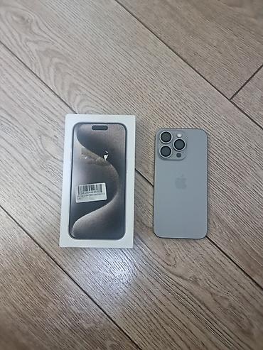 apple iphone 6: IPhone 15 Pro, Б/у, 256 ГБ, Natural Titanium, Коробка, 84 % — 1